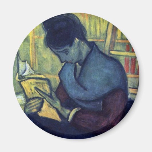 Der neuartige Leser von Vincent Van Gogh Magnet (Vorne)