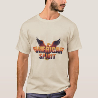 "‚DER NEUE AMERIKANISCHE GEIST‘ — fette Schrift T-Shirt