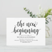 Der neue Anfang, Verlobungs-Party lädt ein Einladung (Stehend Vorderseite)