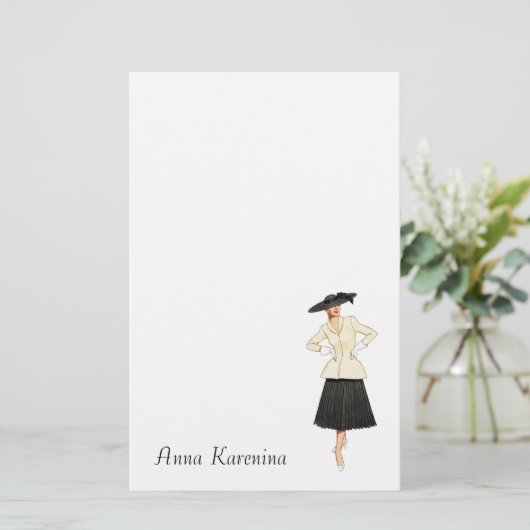 Der neue Blick - Mode Tres Chic stationär Briefpapier (Stehend Vorderseite)