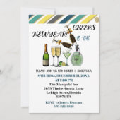 Der neue Cocktail zum Abendessen Moderne Kunst Einladung (Vorderseite)