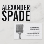 Der neue coole Geschäfts-Karten-Maler, Visitenkarte (Vorne/Hinten)