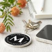 Der neue Fahrername Verlasse keine Tasten im Auto- Schlüsselanhänger (Seite)