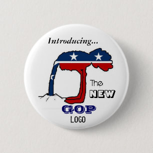 Der neue GOP-Logo-Button Button