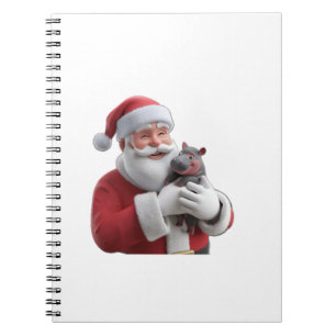 Der neue Hippo-Held von Moo Deng Santa Rette den U Notizblock