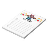 Der neue Lehrer personalisiert zurück in die Schul Notizblock (Rotiert)