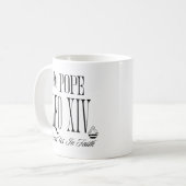 Der neue Papst Leo XIV führt uns in Glaube Inspira Kaffeetasse (Vorderseite Links)