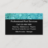 Der neue Pool Service Moderne Visitenkarte (Vorderseite)