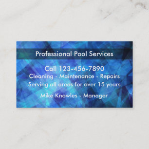 Der neue Pool-Service Visitenkarte