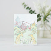 Der neue Rudolf des Weihnachtsmanns. Feiertagspostkarte (Stehend Vorderseite)