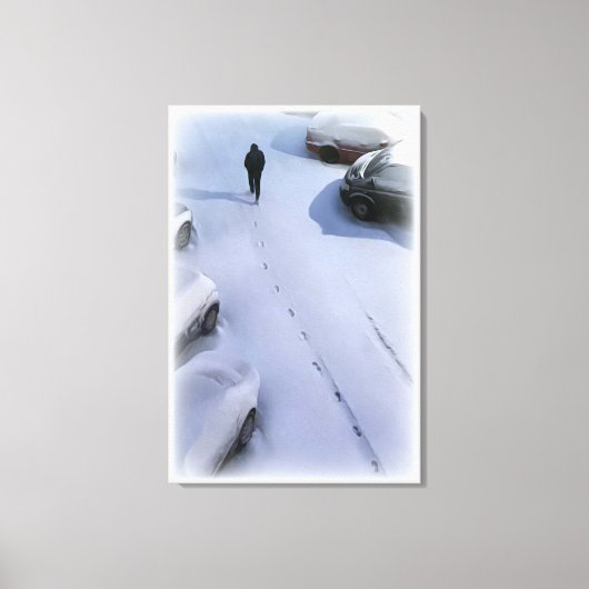 Der neue Schnee Leinwanddruck (Vorderseite)