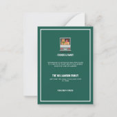 Der neue Schwanz des Wald-Grünwald-Haushalts Mitteilungskarte (Rückseite)