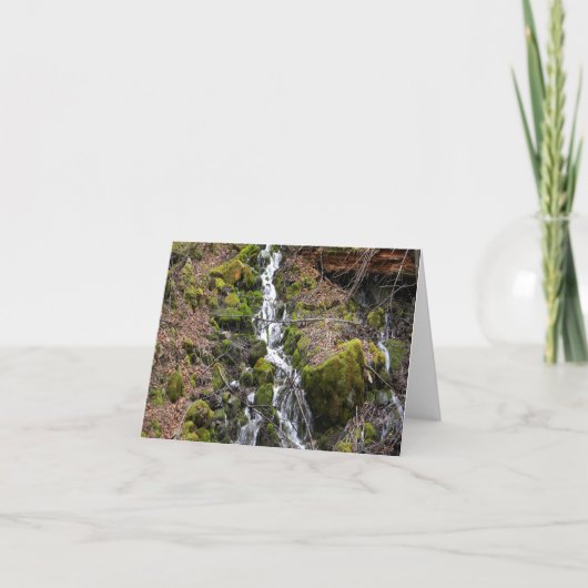 Der neue Wasserfall vom Frühling.... Karte (Vorderseite)