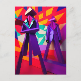 Der neue Wave Order Ken Gage Surrealismus Postkarte