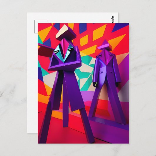 Der neue Wave Order Ken Gage Surrealismus Postkarte (Vorne/Hinten)