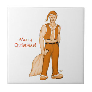 Der neue Weihnachtsmann - Frohe Weihnachten! Fliese