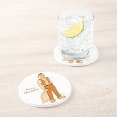 Der neue Weihnachtsmann - Frohe Weihnachten! Getränkeuntersetzer (Seite)