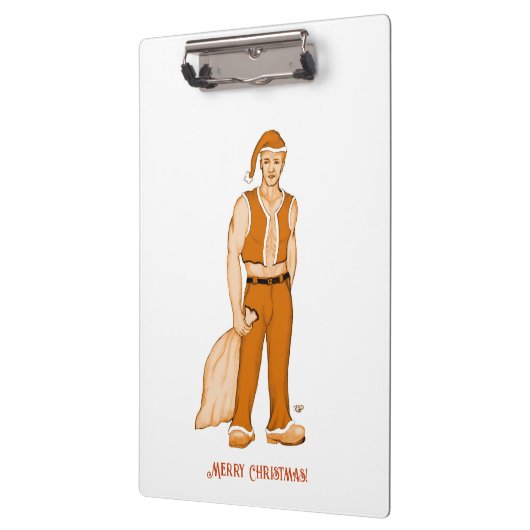 Der neue Weihnachtsmann - Frohe Weihnachten! Klemmbrett (Links)