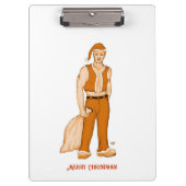 Der neue Weihnachtsmann - Frohe Weihnachten! Klemmbrett (Vorderseite)