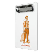 Der neue Weihnachtsmann - Frohe Weihnachten! Mini Klemmbrett (Gewinkelt2)