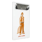 Der neue Weihnachtsmann - Frohe Weihnachten! Mini Klemmbrett (Schrägansicht)