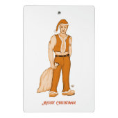 Der neue Weihnachtsmann - Frohe Weihnachten! Mini Klemmbrett (Rückseite)
