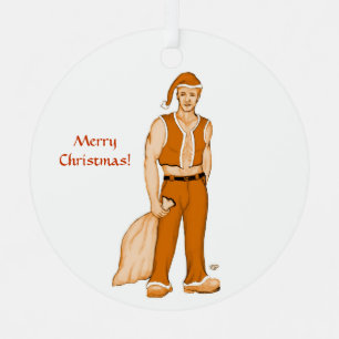 Der neue Weihnachtsmann - Frohe Weihnachten! Ornament Aus Metall