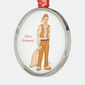 Der neue Weihnachtsmann - Frohe Weihnachten! Ornament Aus Metall (Links)