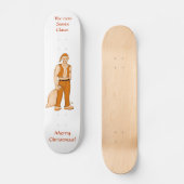 Der neue Weihnachtsmann frohe Weihnachten! Skateboard (Vorderseite)