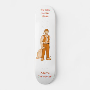 Der neue Weihnachtsmann frohe Weihnachten! Skateboard