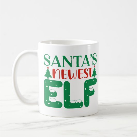 Der neueste Elf des Weihnachtsmanns Kaffeetasse (Links)
