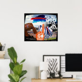 Der neueste Slogan frage Fans: ALL IN. GOTT sagt I Poster (Heimbüro)