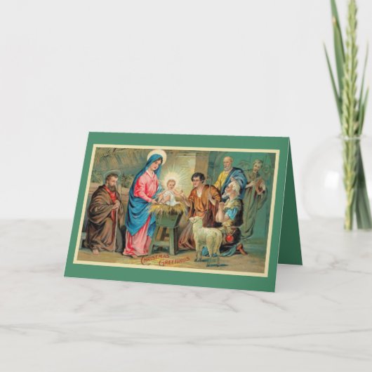 Der neugeborene König Feiertagskarte (Vorderseite)