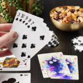 Der neugierige Funke Spielkarten (In Situ)