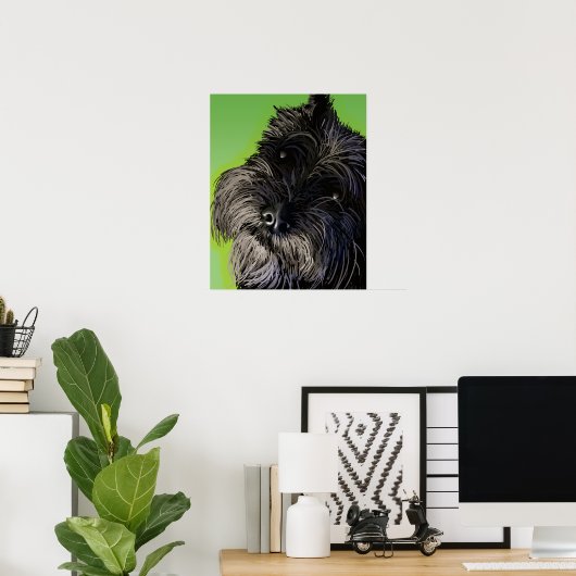 Der neugierige Schnauzer Poster (Heimbüro)