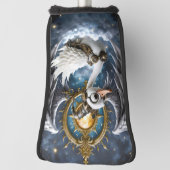 Der neugierige Uhrwerk-Schwan. Golf Headcover (Rotieren 90)