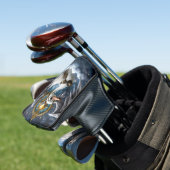 Der neugierige Uhrwerk-Schwan. Golf Headcover (In Situ)