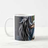 Der neugierige Uhrwerk-Schwan. Kaffeetasse (Links)