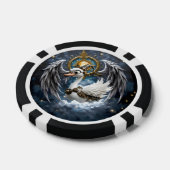 Der neugierige Uhrwerk-Schwan. Pokerchips (Einzeln)