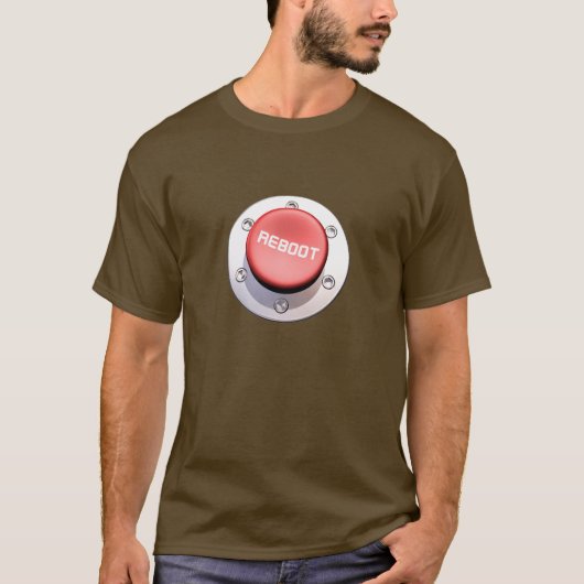 der NEUSTART-Knopf T-Shirt (Vorderseite)