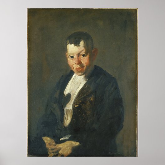 Der Newsboy von George Bellows Poster (Vorne)