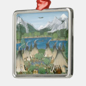 Der Nez Perce ~ Wallowa See Ornament Aus Metall (Links)