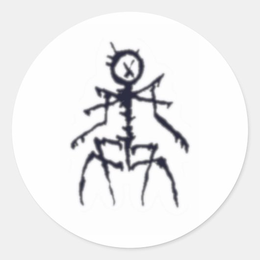 Der Nichts-Aufkleber Runder Aufkleber (Vorderseite)