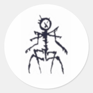 Der Nichts-Aufkleber Runder Aufkleber