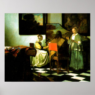 Der niederländische Künstler Vermeer Painting The  Poster