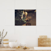 Der niederländische Künstler Vermeer Painting the Poster (Küche)