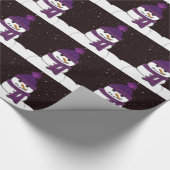 Der Niedliche arsenlose Schneemann Geschenkpapier (Ecke)