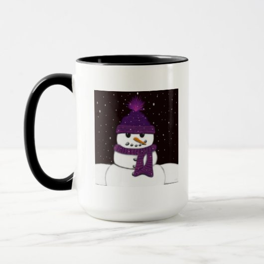 Der Niedliche arsenlose Schneemann Tasse (Links)