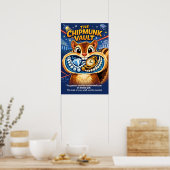 Der niedliche Chipmunk Vault-Coup Poster (Küche)