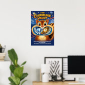 Der niedliche Chipmunk Vault-Coup Poster (Heimbüro)